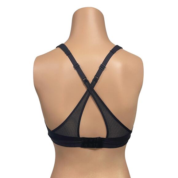 Lululemon Up for It Bra Sz 32C or 32B Black Wireless Padded Medium Support - Picture 3 of 8